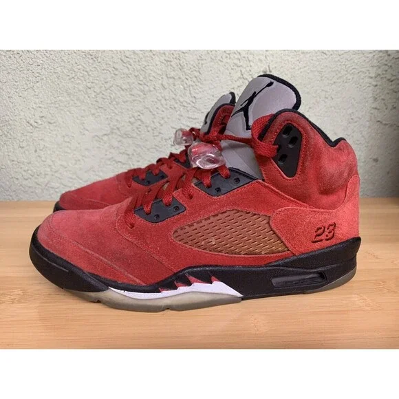 Nike Air Jordan Retro 5‎ V Raging Bull Red toro bravo Mens Size 10 - Picture 5 of 9